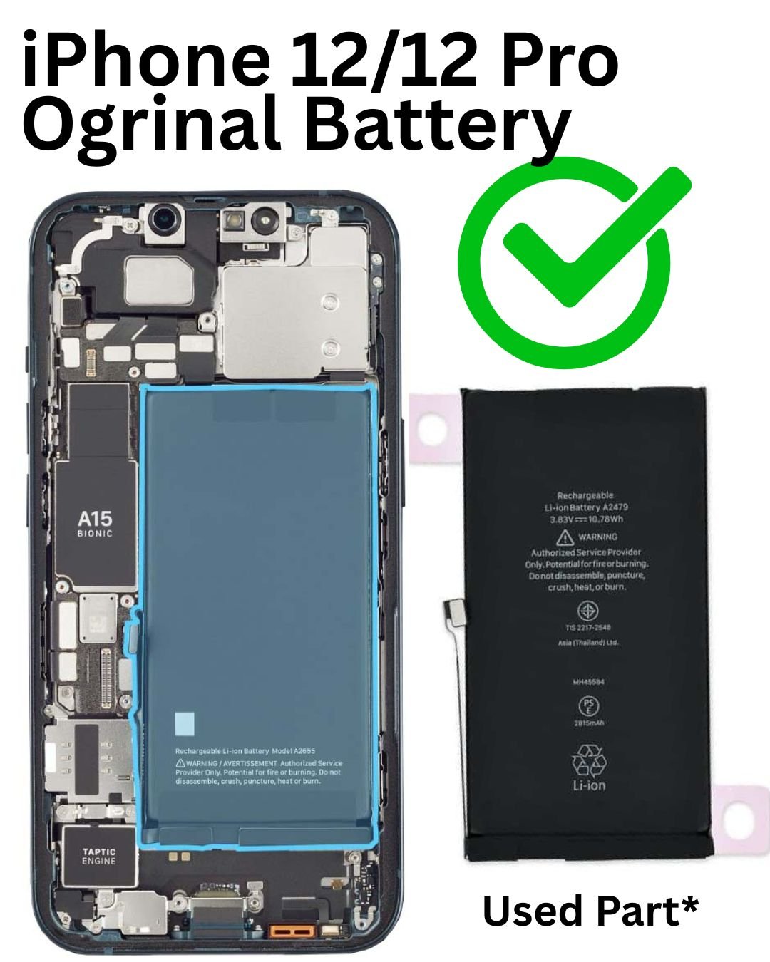 iPhone 12/12 pro orginal Battery