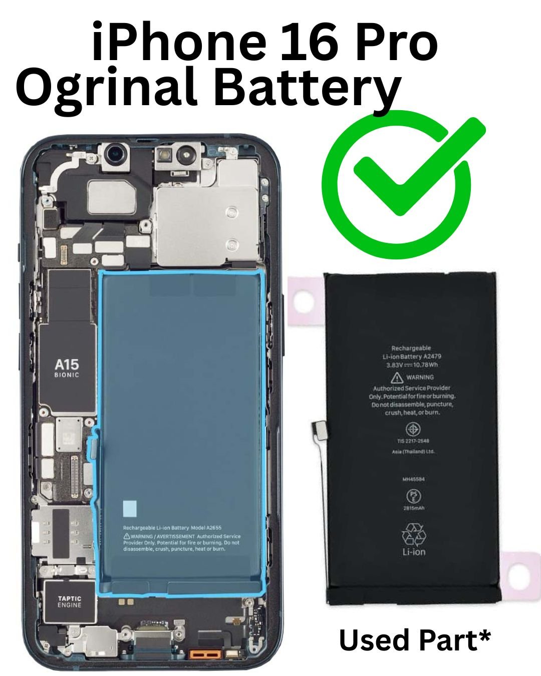 iphone 16 Pro Orginal Battery